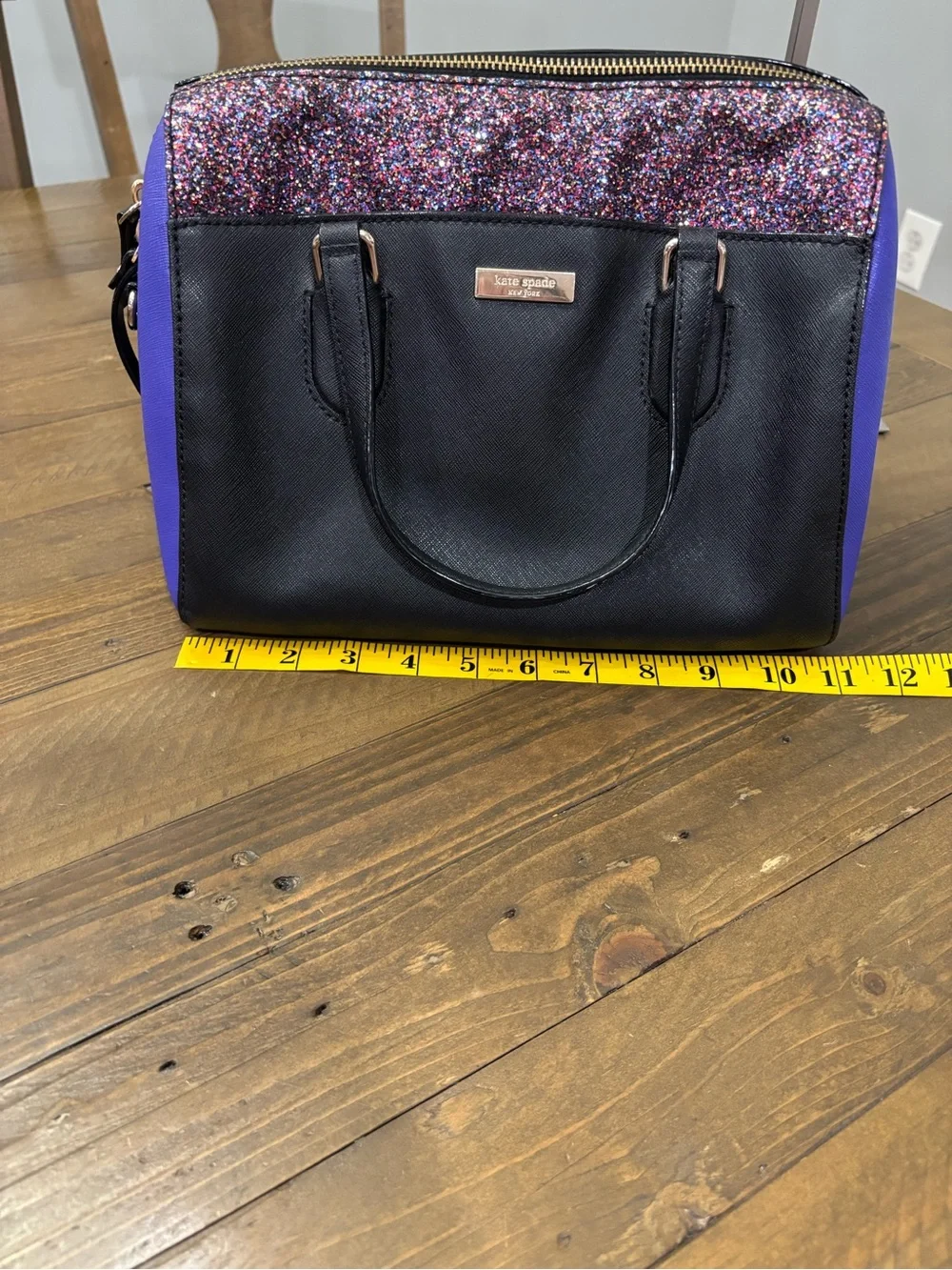 Kate Spade Laurel Way Glitter Colorblock Lanae Satchel